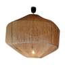 Free-form luminaire in natural sisal