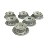 Royal Limoges Porcelain Cups & Saucers
