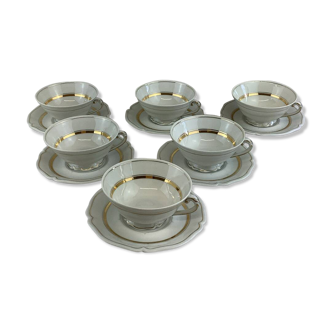 Royal Limoges Porcelain Cups & Saucers