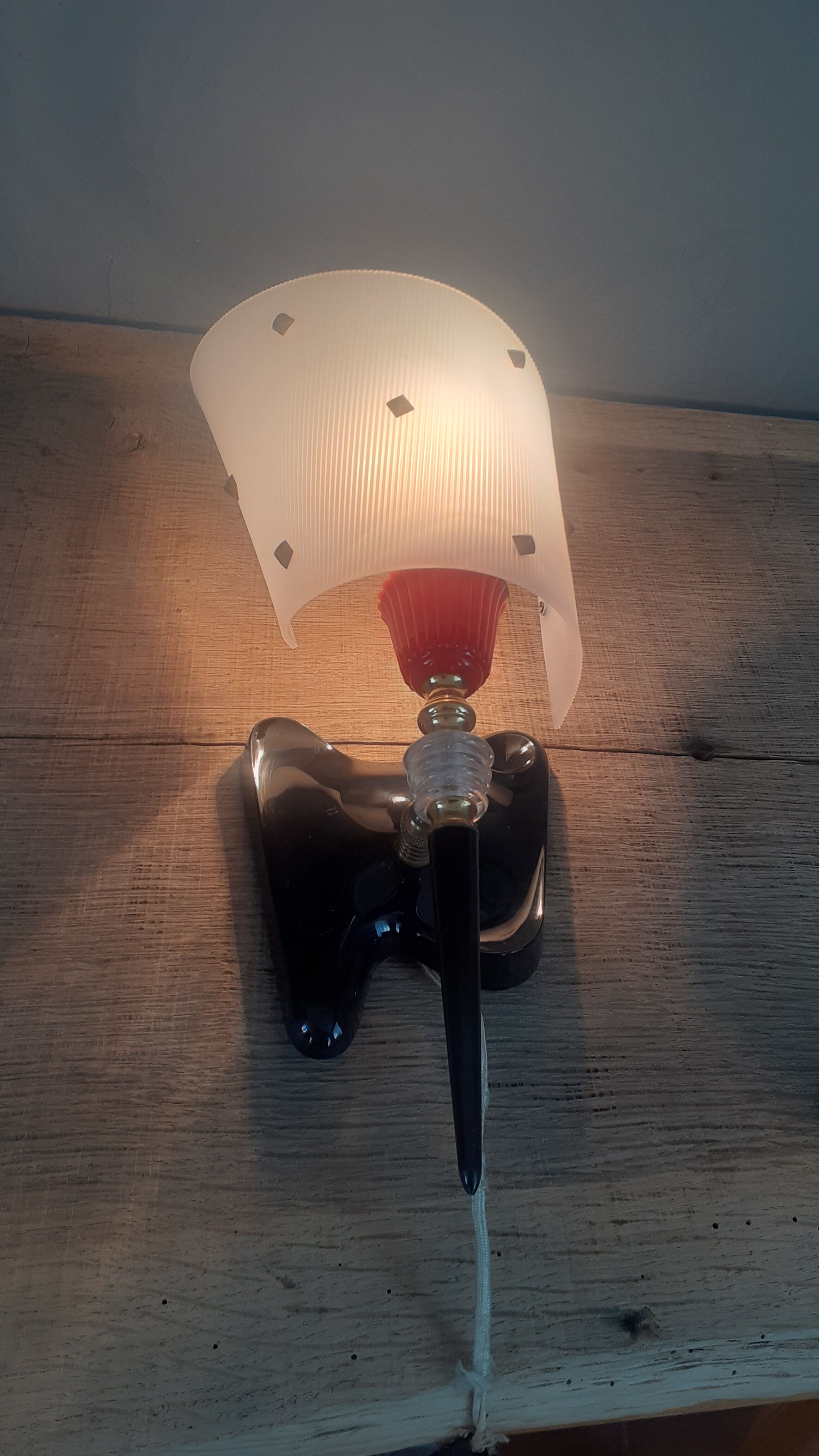 Pair of vintage sconces year 60 rockabilly