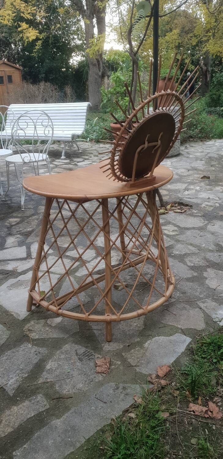1960s rattan hairdresser's chair