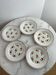 Lot of five Lunéville Rosine plates.
