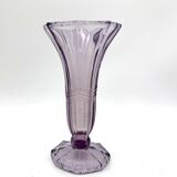 A purple Art Deco vase, Huta Zawiercie, Poland, 1960s