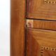 Commode sauteuse vintage scandinave en bois et marbre rose, années 1960