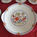 dessert service of limoges, porcelain of the Unicorn, limited edition 2500 copies