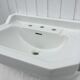 Lavabo en céramique blanche, 1950