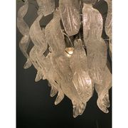 Contemporary leaflets murano glass chandelier in vintage style