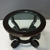 Style coffee table with glass