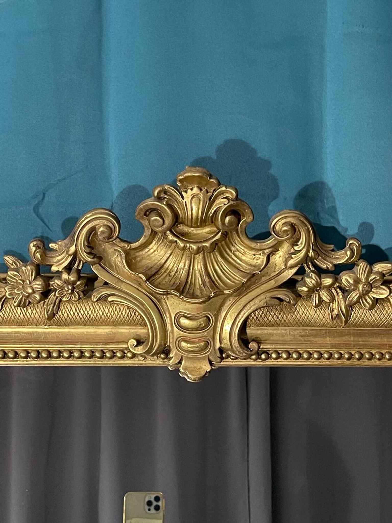 Antique mirror H140x 82.5 from the Louis Philippe period, very good condition