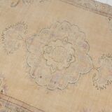 Floral Oushak Vintage Area Carpet