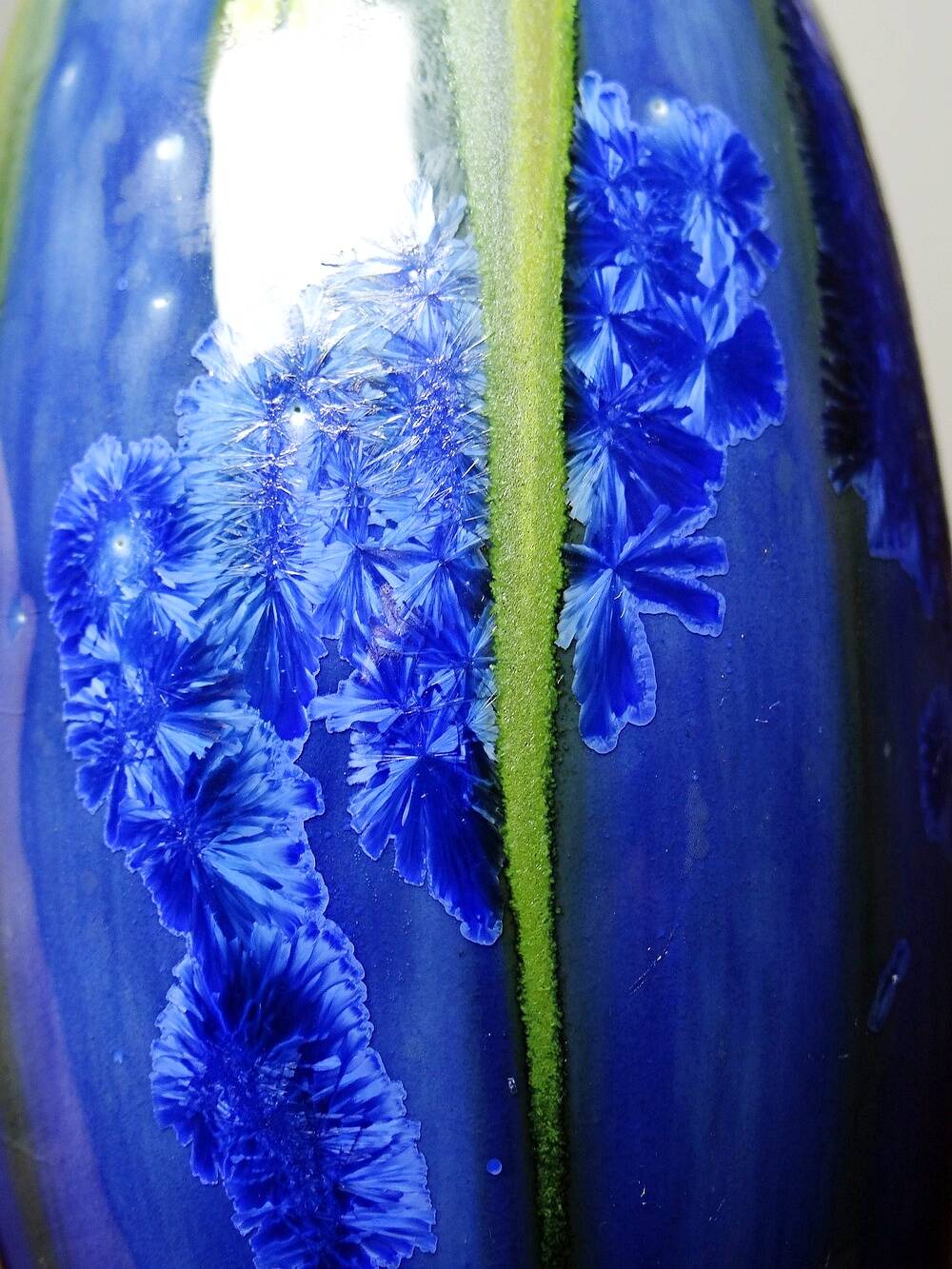 Petit vase grès émaillé ancien 1900-1910 attribué à Méténier émaux cristallins