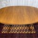 G-Plan oval teak table from the 1970s with a butterfly extension.