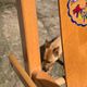 Vintage wooden toy doll high chair from the 70s