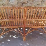 Banquette rotin