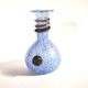 Coloured vase in blue and white glass paste – Murano bottle Italy