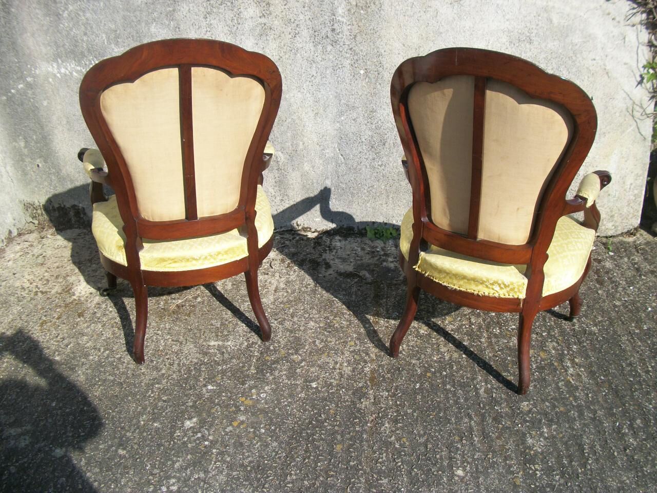 Pair of mahogany chairs