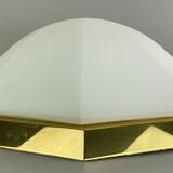 70s Limburg Glashütte Plafoniere ceiling lamp glass space design lamp 70s