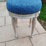 Paire de tabourets poufs anciens style louis xvi