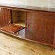 Rosewood and rosewood sideboard in the style of Jules Leleu