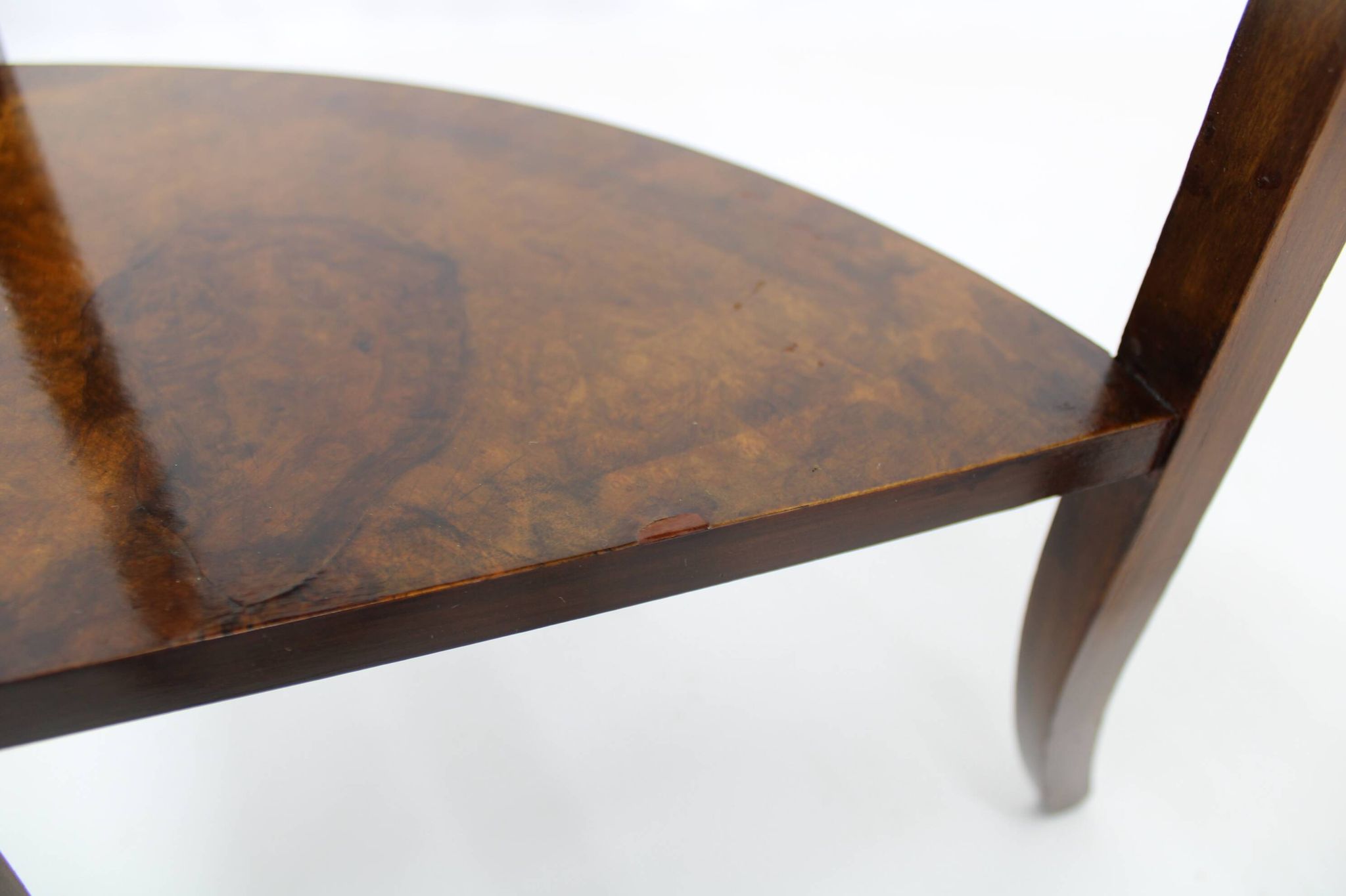 Tables gigognes Art Déco des années 1930 en noyer, Tchécoslovaquie