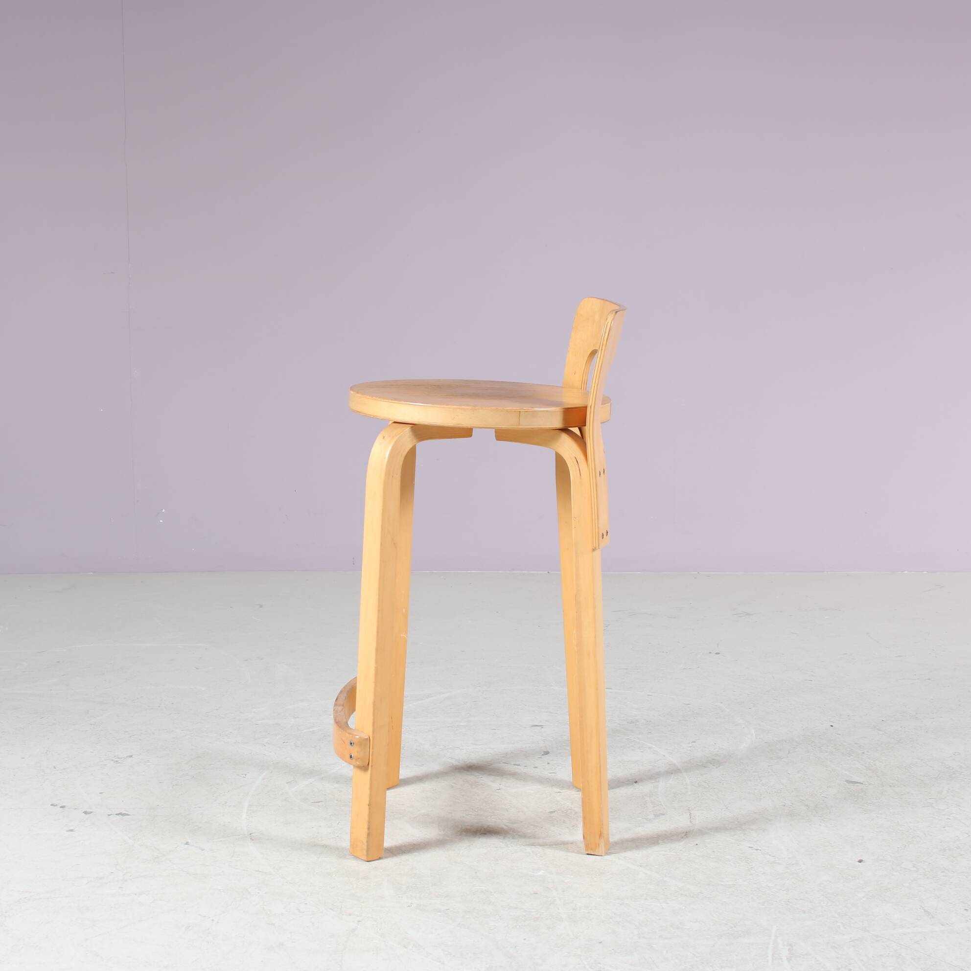 1960s “K65” Stool by Alvar Aalto for Artek, Finland