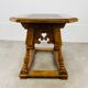 Swiss wood and slate money changer table