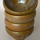 Four Digoin golden sandstone bowls