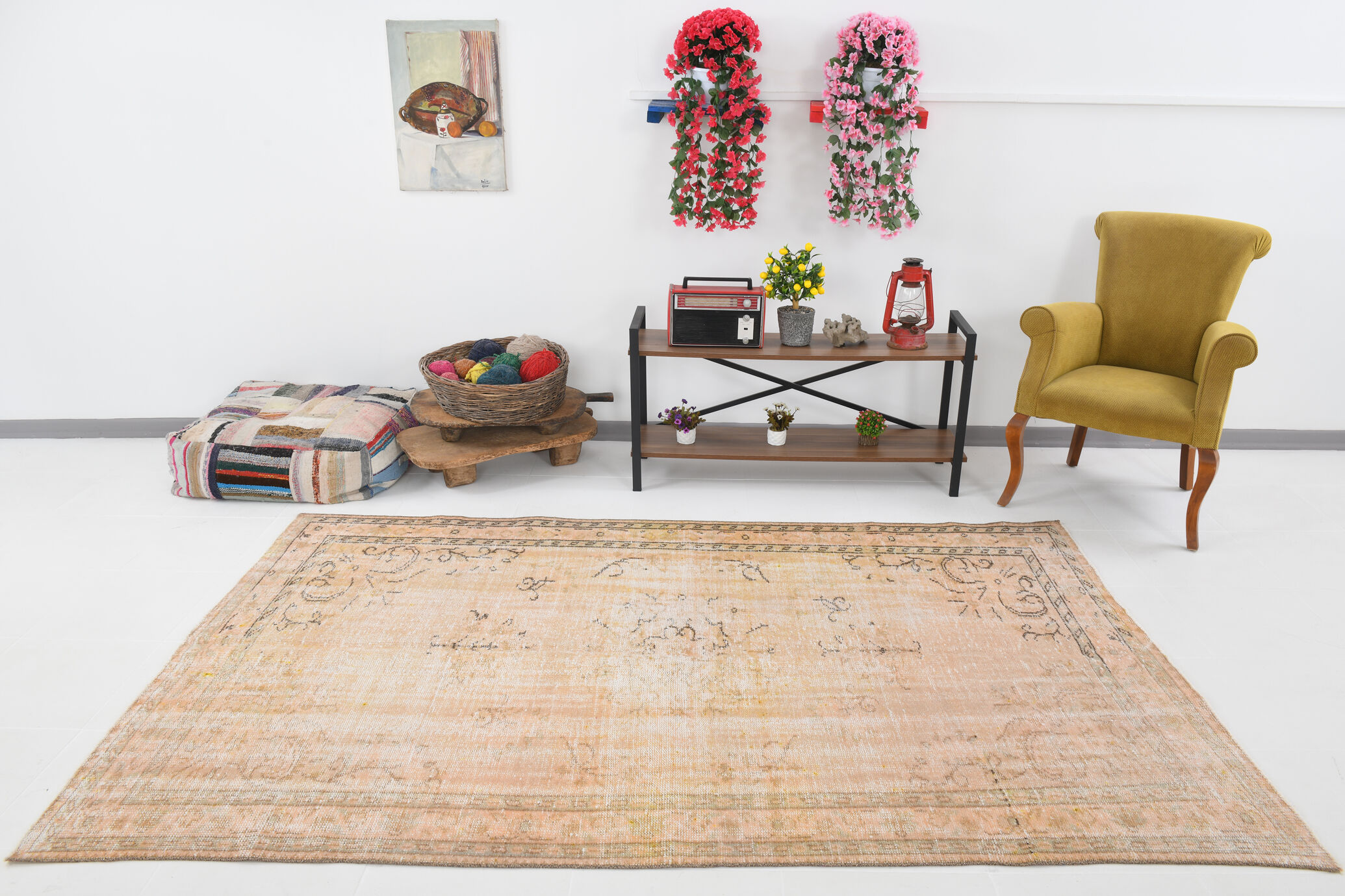 5x8 handmade wool turkish rug 260x163cm