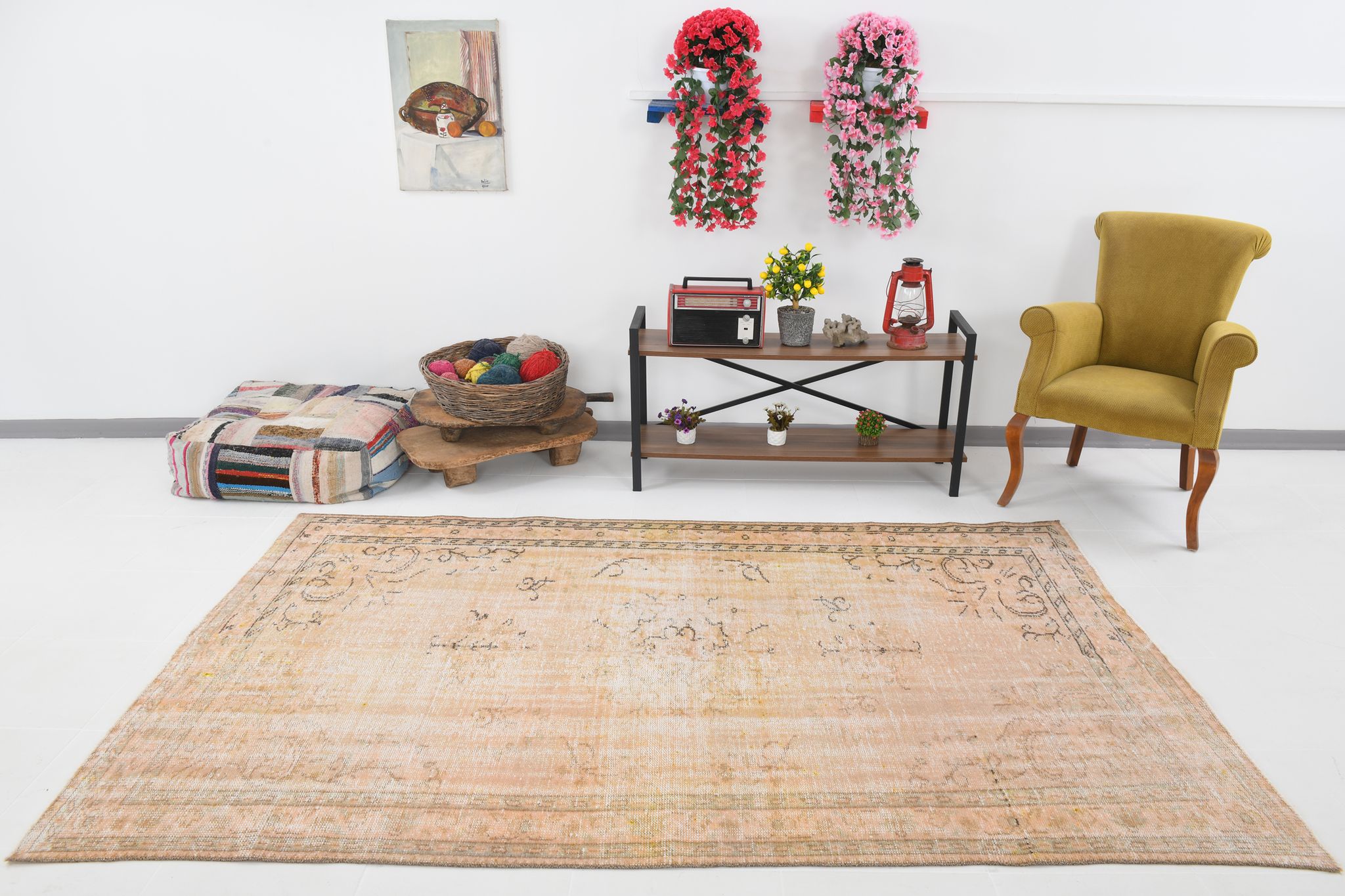 5x8 handmade wool turkish rug 260x163cm