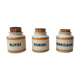 Trio de pots en grès