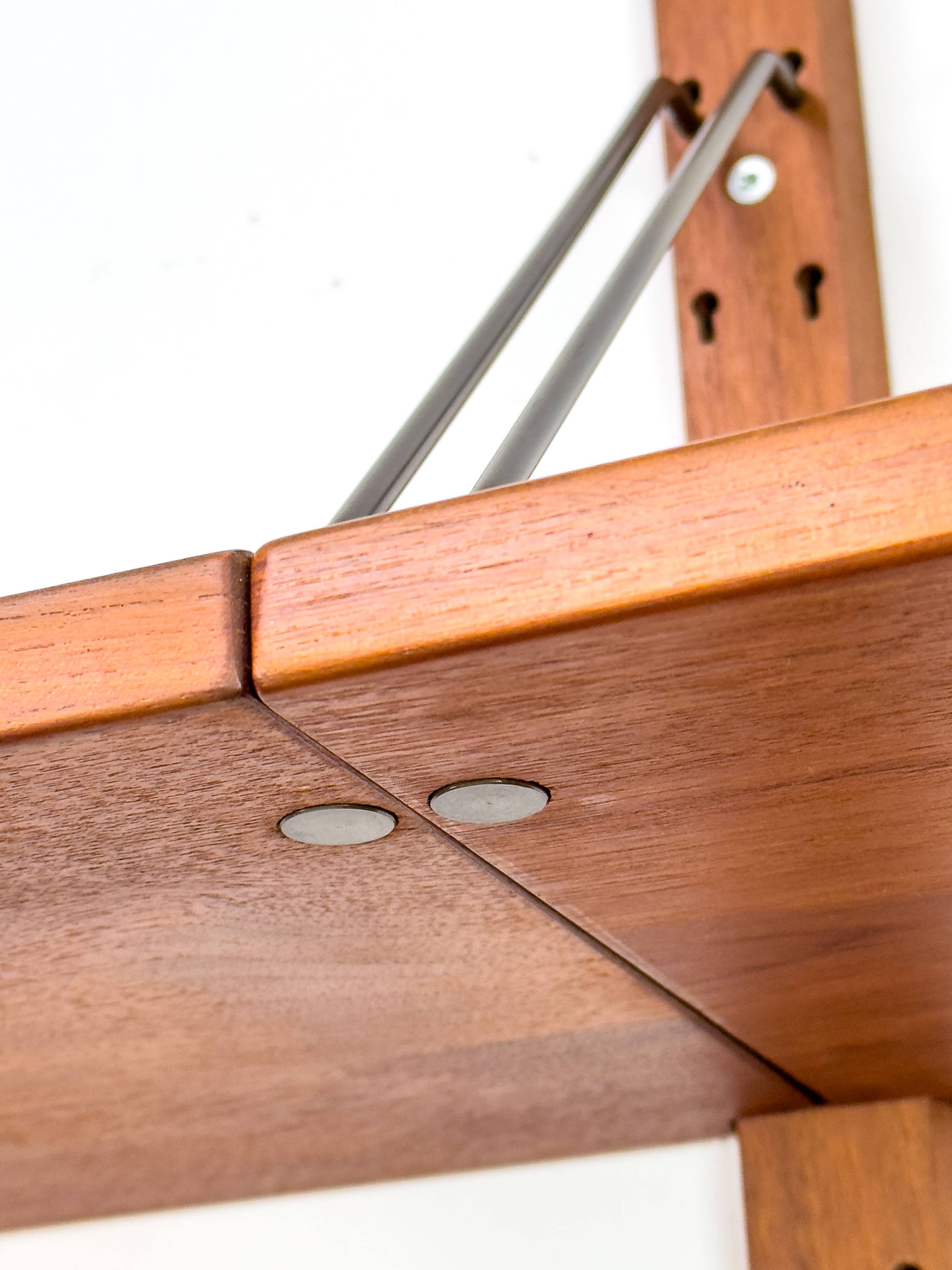 Système mural en teck par Sven Ellekaer pour Albert Hansen, années 1960