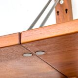 Système mural en teck par Sven Ellekaer pour Albert Hansen, années 1960