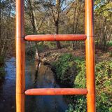 Wooden ladder with 9 bars