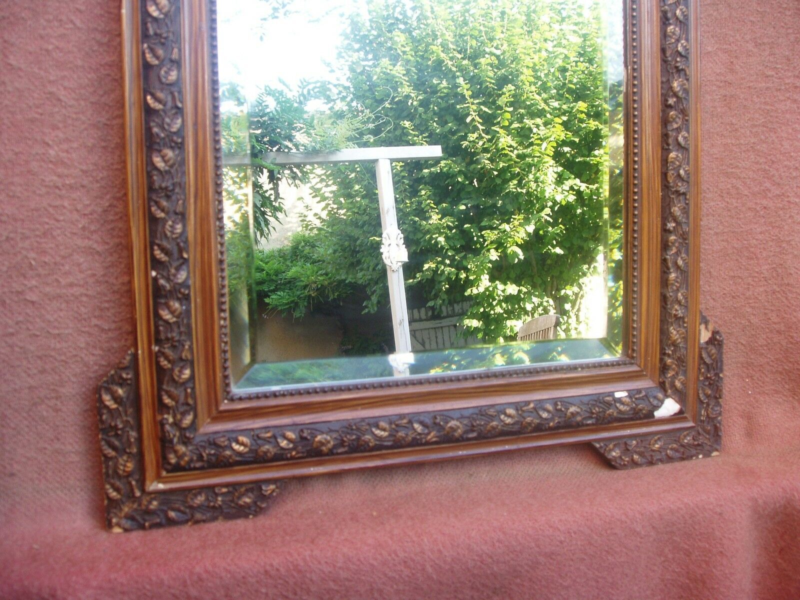 Old bevelled mirror, Napoleon III era and style