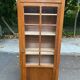 1960s Parisian Art Deco display case in solid oak