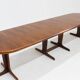 Vintage large oval extendable dining table 1960s XL