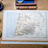 Printed in 1889, Landes, New Aquitaine.