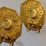 Pair of mid-century brass Swedish sconces by Torbjörn, tested