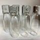 6 bubble flutes with a foot in the Kosta Boda style