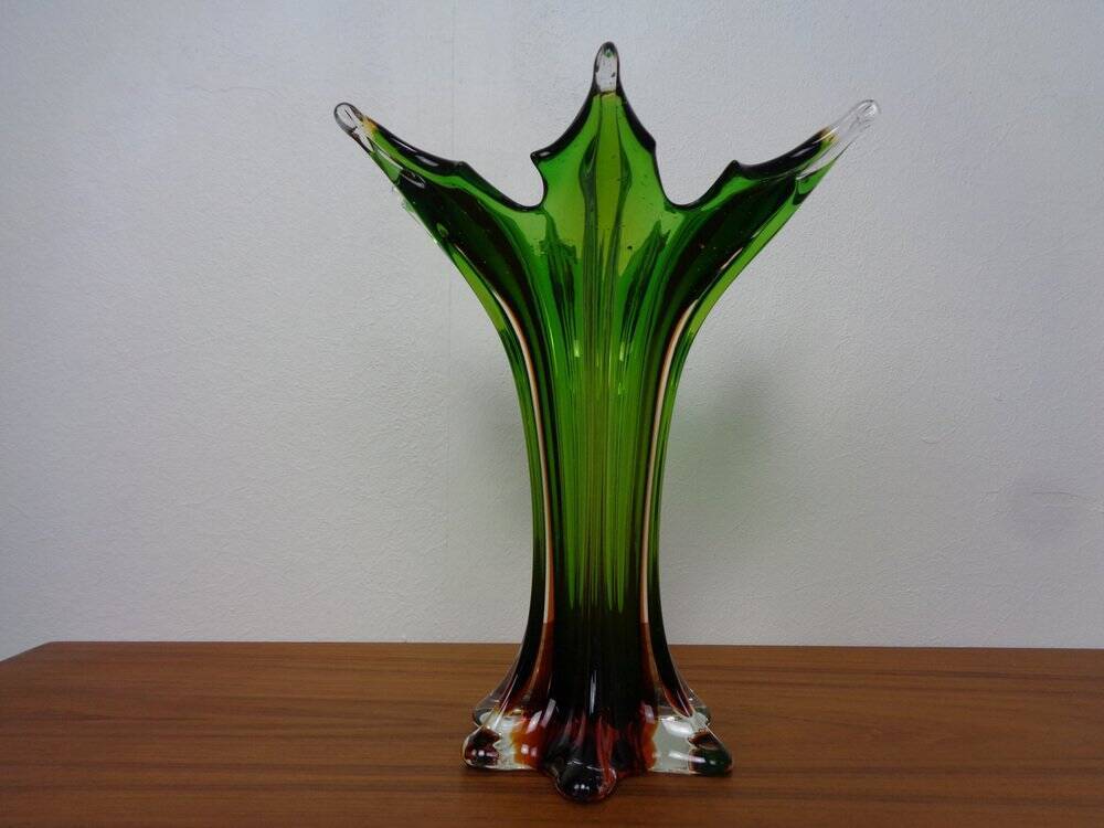 Murano Sommerso Glass Vase, 1960s