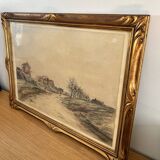 Charcoal drawing by Edouard Febvre