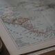 The Antilles, old map 1887 – Vintage geographical map.