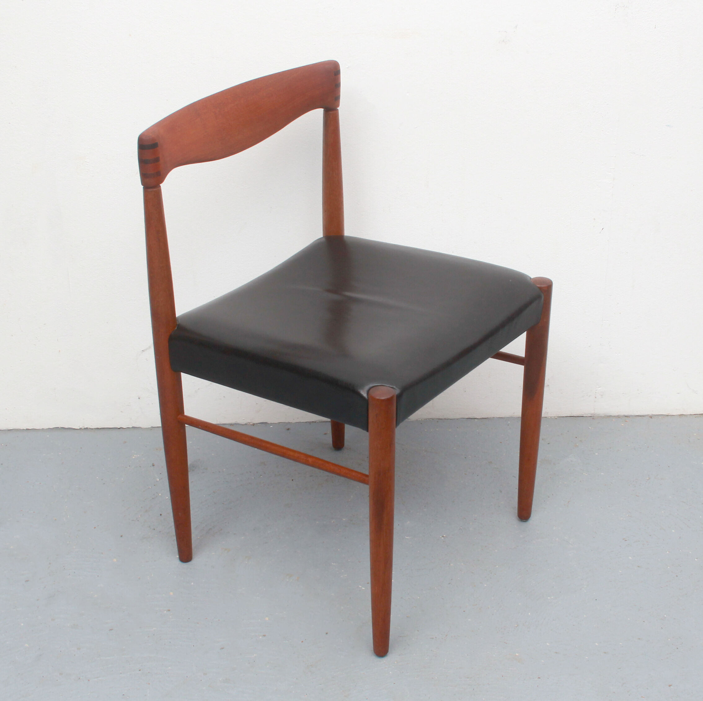 1960s dining chair in teak by H.W. Klein Bramin