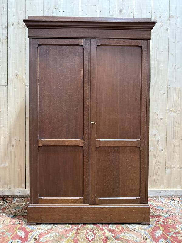 Armoire formant cartonnier en chêne massif 1900