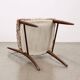 Vintage ash and fabric chairs, Italy, 1950s-1960s, to be restored.