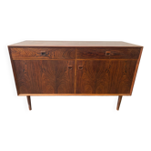 Scandinavian rosewood sideboard with 2 drawers by Eric Brouer for Mobelfabrik 1970
