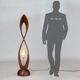 Abstract Wooden Standing Sculpture Floor Lamp by Flowlight Design Inifinity