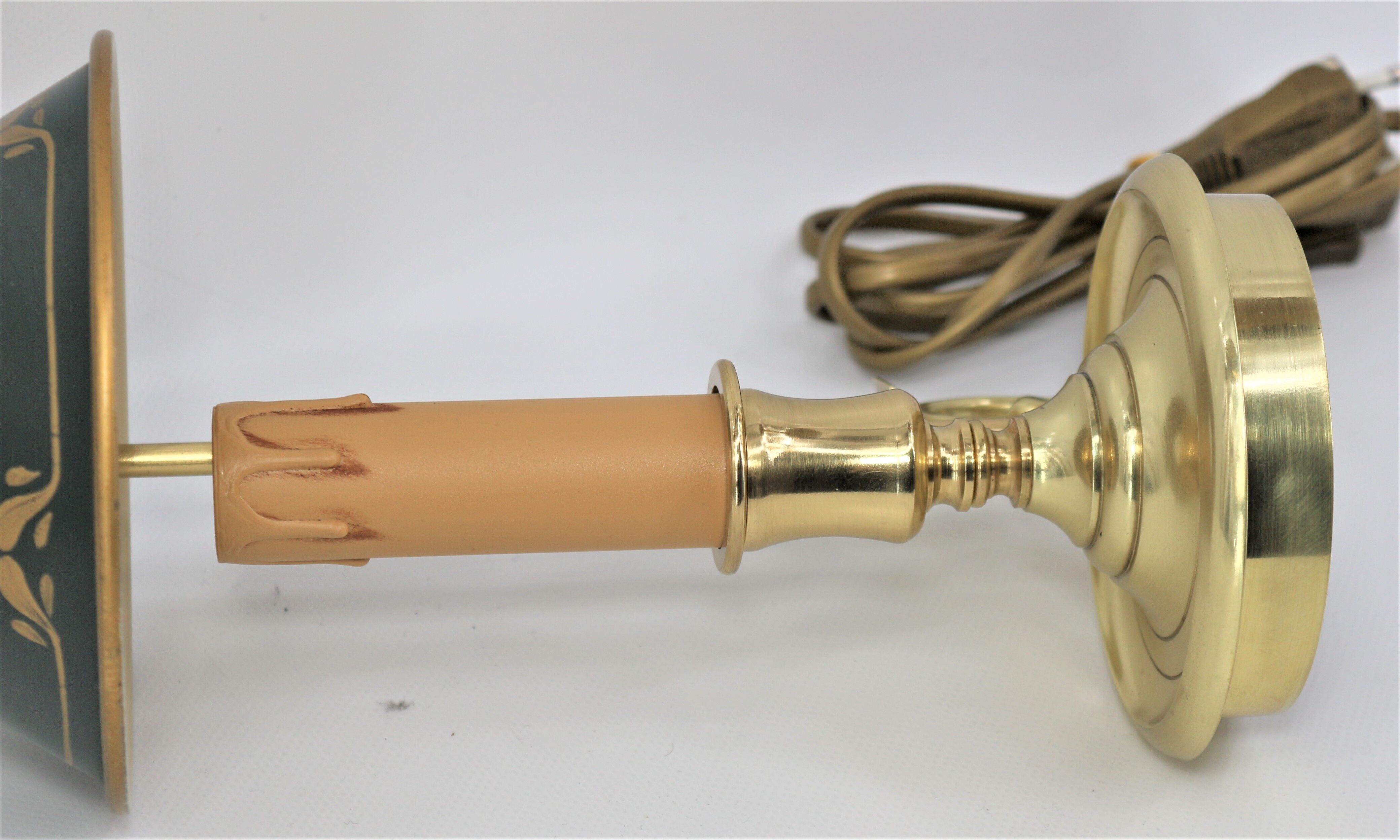 Bottled water bottle in the style of empire bronze conical lampshade