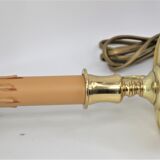 Bottled water bottle in the style of empire bronze conical lampshade