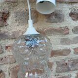 Vintage glass pendant/lamp